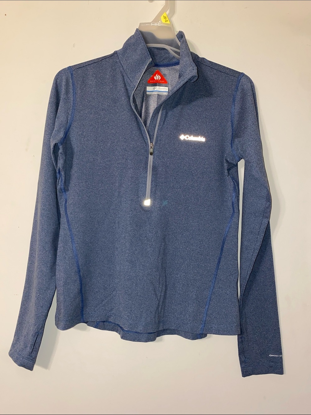 Columbia Women's Navy Blue Omni Heat Quarter-Zip Performance Pullover